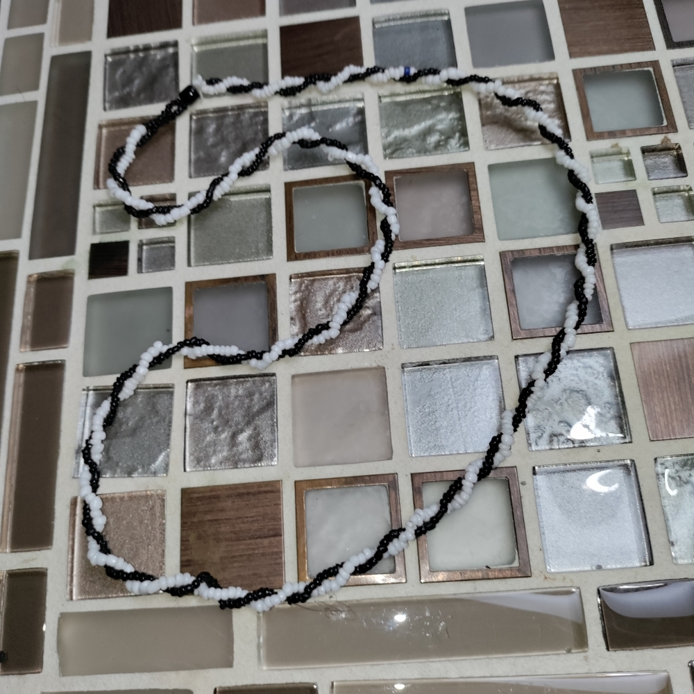 Vintage Black & White necklace